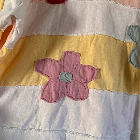 Easel Multicolor Floral Patchwork Top - Picture 7 of 8